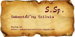 Sebestény Szilvia névjegykártya